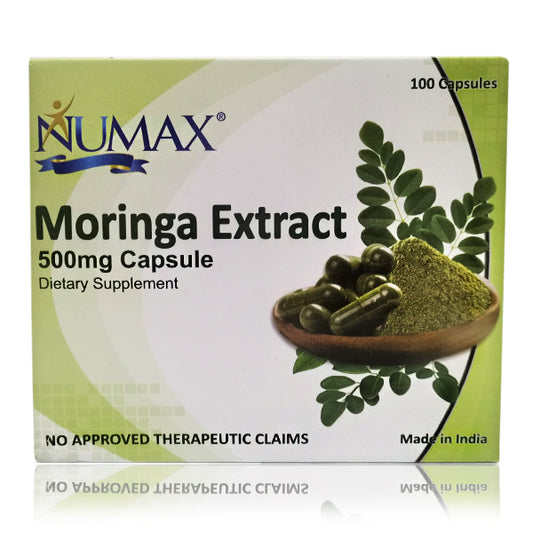 Moringa Extract (Numax) 500mcg Dietary Supplement Capsules 100's