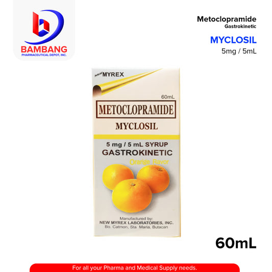 MYCLOSIL Metoclopramide 5mg/5ml Gastrokinetic Syrup 60mL