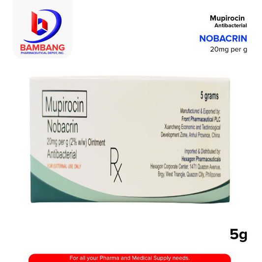 NOBACRIN Mupirocin 20mg per g 2% w/w Ointment 5 Grams