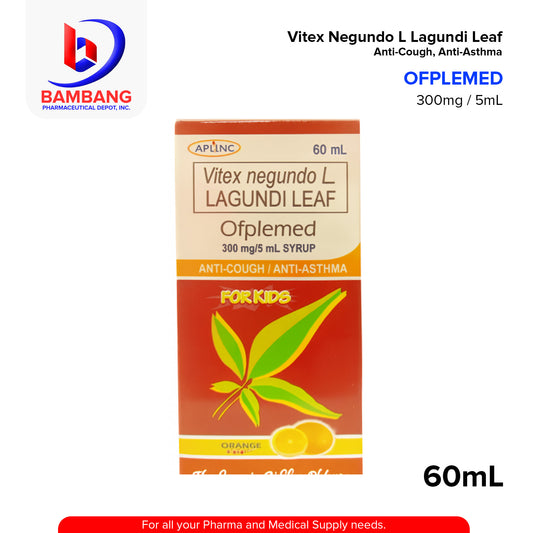 OFPLEMED Vitex Negundo L Lagundi Leaf 300mg/5ml Syurup 60ml