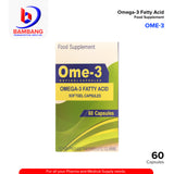 OME-3 Omega 3 Fatty Acid Softgel Capsule 60's