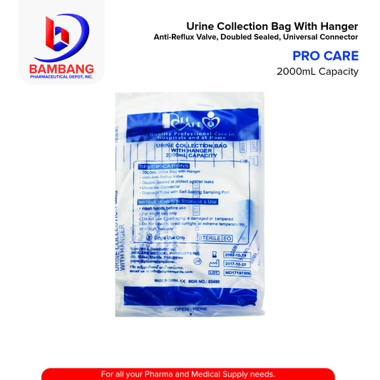 PROCARE Urine Collection Bag 1's