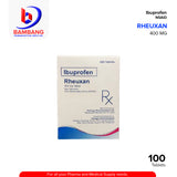 RHEUXAN Ibuprofen 400mg Non-Steroidal Anti-Inflammatory Drug Tablet 100's