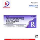 RISPESAPH 2 Risperidone 2mg Anti Psychotic Film Coated Tablet 30's