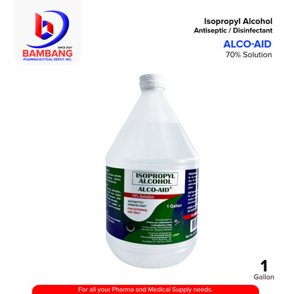 ALCO-AID 70% Ethyl Alcohol Disinfectant Antiseptic / Antibacterial 1 Gallon