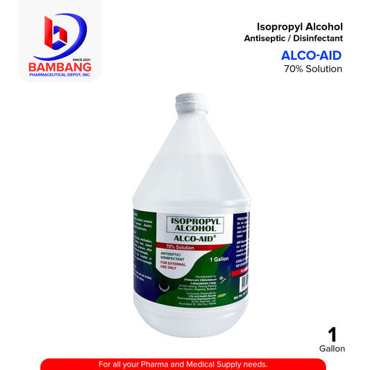 ALCO-AID 70% Ethyl Alcohol Disinfectant Antiseptic / Antibacterial 1 Gallon