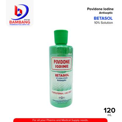 BETASOL Povidone Iodine 10% Solution Antiseptic 120ml
