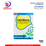 CALCIBONE Calcium 500 mg + Vitamin D3 250 IU Food Supplement Tablets 100's