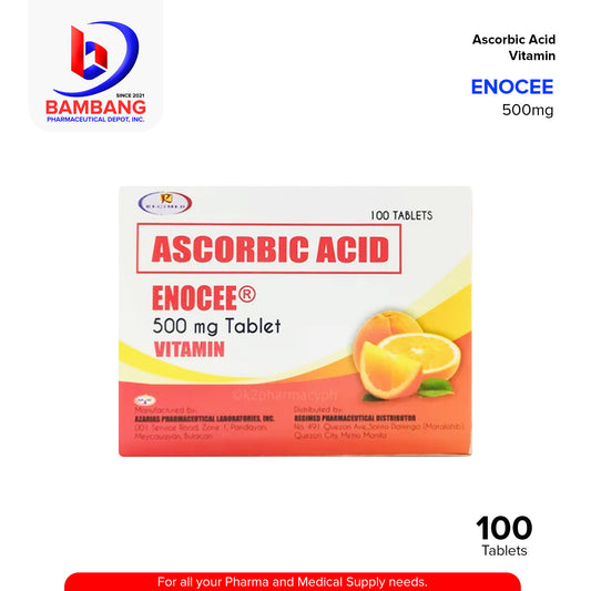 ENOCEE Ascorbic Acid 500mg Tablet 100's