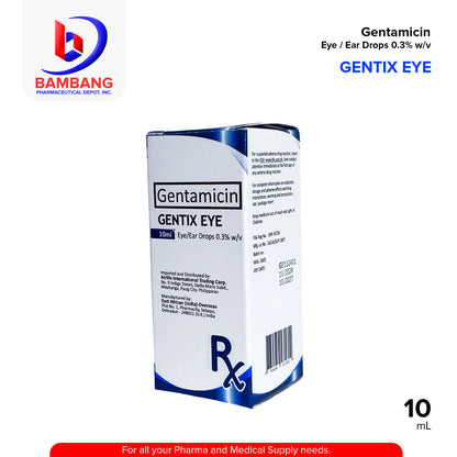 GENTIX EYE Gentamicin Eye / Ear Drops 0.3% w/v 10 mL