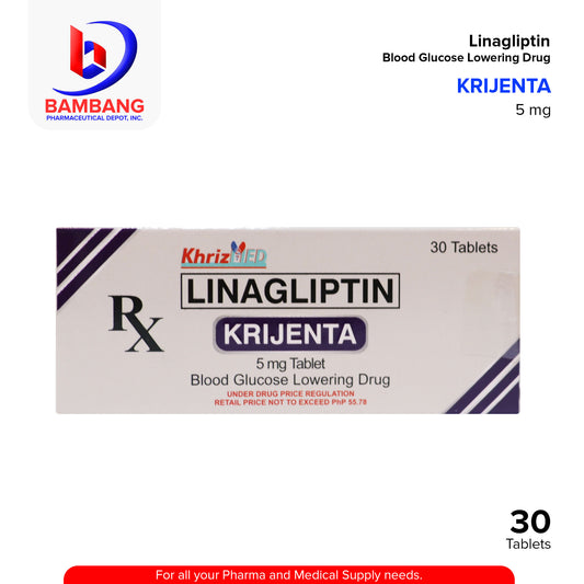 KRIJENTA Linagliptin Blood Glucose 5m Tablet 30's