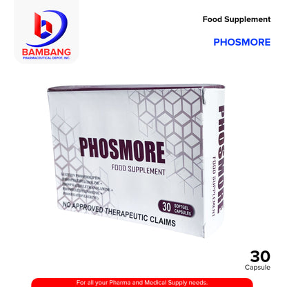 PHOSMORE Food Supplement Lecithin Phospholipids Softgel Capsule 30's