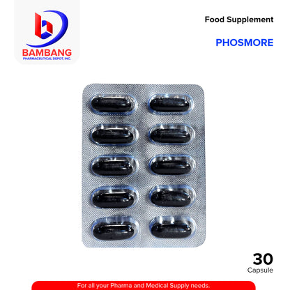 PHOSMORE Food Supplement Lecithin Phospholipids Softgel Capsule 30's