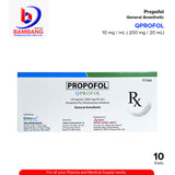 QPROPOL Propofol Emulsion for Intravenous Infusion General Anesthetic 10 mg / m L ( 200mg / 20mL)