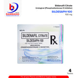 SILDESAPH Sildenafil Citrate 100mg Film Coated Tablet 4's