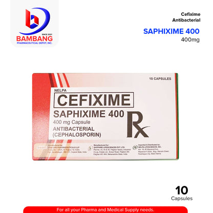 SAPHIXIME Cefixime 400mg Capsule 10's