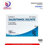 VONWELT Salbutamol Sulfate Anti Asthma 4mg Tablet 100's
