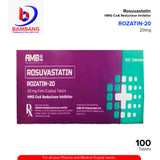 ROZATIN Rosuvastatin 20mg Film Coated Tablets 100's