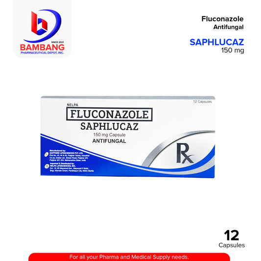 SAPHLUCAZ Fluconazole Antifungal 150 mg Capsule 12's