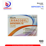 SAPHCODYL-T5 Bisacodyl  5mg Laxative Tablet 100's