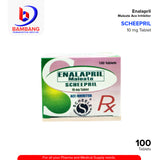 SCHEEPRIL Enalapril Maleate 10mg Ace Inhibitor Tablet 100's