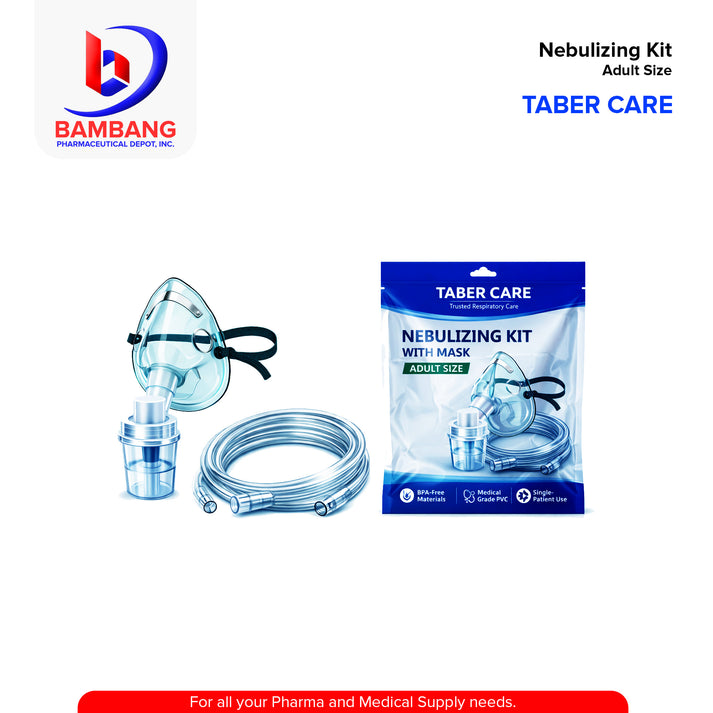 TABER CARE Nebulizing Kit with Mask Adult – Bambang Pharmaceutical ...