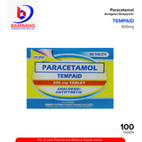 TEMPAID Paracetamol 500mg Tablet 100's