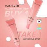 VALU:EVER Collagen Whitening Face Cream 30g Skin Revitalizing Made in Korea