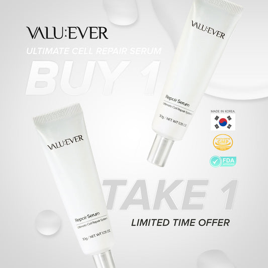VALU:EVER Ultimate Cell Repair Face Serum 30g Fast Absorbing Moisturizing Antioxidant