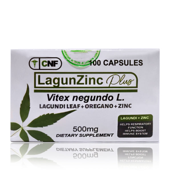 Lagundi Leaf + Oregano + Zinc (Lagundi Zinc Plus) Vitex Negundo 500mg Capsule 100's