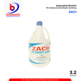 ZACH Isoprophyl Alcohol 70% Antibacterial Antiseptic Sanitizing 3.2 Gallon 1's