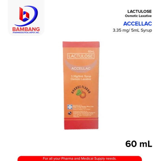 ACCELLAC Lactulose 3.35/5ml Syrup Osmotic Laxative 60ml