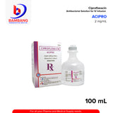 ACIPRO Ciprofloxacin 2mg/ml 200mg/100ml Solution for I.V Infusion 100ml