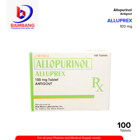 ALLUPREX Allopurinol Anti Gout 100mg Tablet 100's – Bambang ...