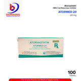 ATORMED Atorvastatin 20mg Film Coated Tablet 100's