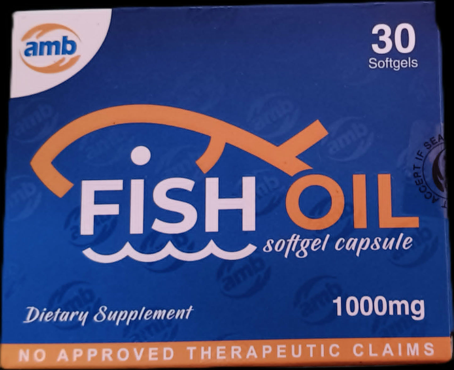 AMB Fish Oil 1000mg Dietary Supplement Softgel Capsule 30's