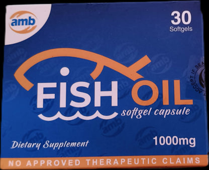 AMB Fish Oil 1000mg Dietary Supplement Softgel Capsule 30's