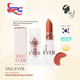 VALU:EVER Velvet Blooming Lipstick Long Lasting Matte Finish Moisturizer Made in Korea