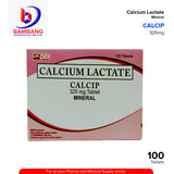 CALCIP Calcium lactate 325mg Tablet 100's