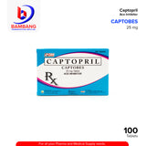 CAPTOBES Captopril 25mg Ace Inhibitor Tablet 100's