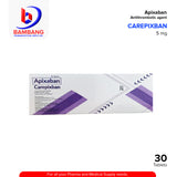 Apixaban (Carepixban) 5mg Film-Coated Tablet 30's