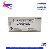 CARDILOL Carvedilol 12.5mg Tablet 100's