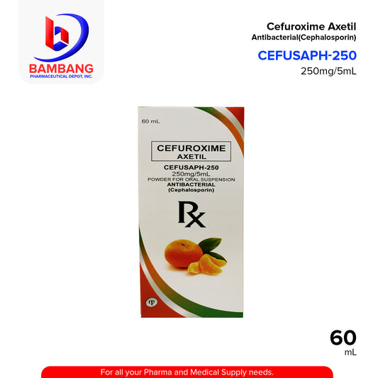 CEFUSAPH Cefuroxime Axetil 250mg/5ml Powder for Oral Suspension 60ml