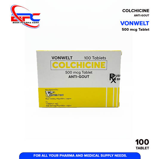 VONWELT Colchicine 500mcg Tablet 100's