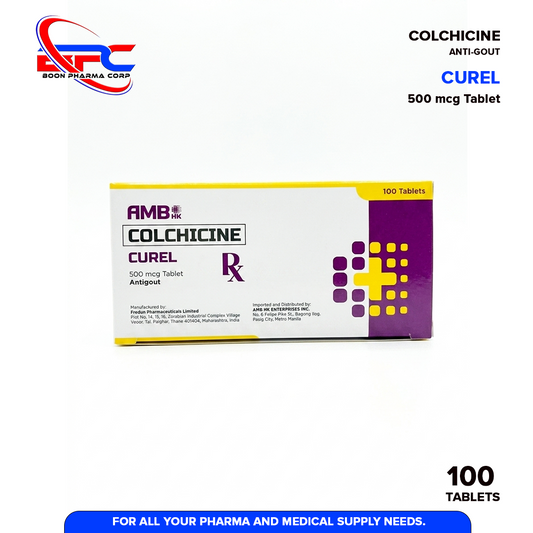 CUREL Colchicine 500mcg Tablet 100's