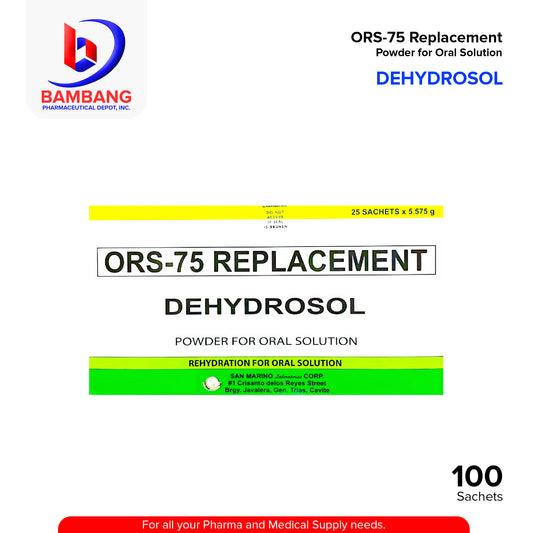 DEHYDROSOL Oral Rehydration 75 Replacement Powder for Oral Solution 5.575g Sachets 25'S