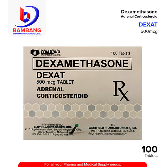 DEXAT Dexamethasone 500mcg Tablet 100's