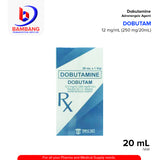 Dobutamine 12.5mg/ml (250mg/20ml) Solution for IV Infusion 20ml Vial 1's