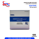 DOXYPERL Doxycycline 100mg Capsules 100's