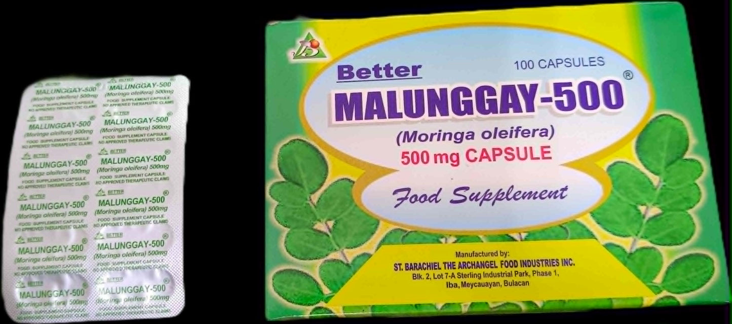 MALUNGGAY-500 Moringa Oleifera 500mg Capsule 100's